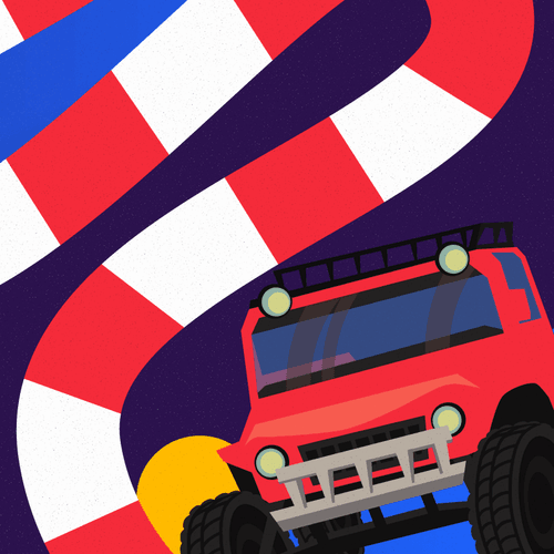 Monster Truck Race game for Microsoft Teams